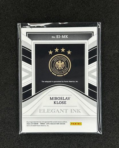 MIROSLAV KLOSE - 2023-24 PANINI IMMACULATE COLLECTION #EI-MK /99
