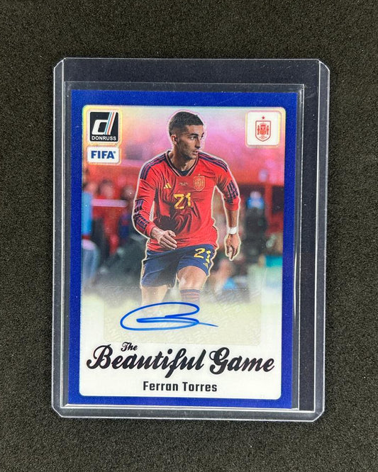 FERRAN TORRES -  PANINI DONRUSS THE BEAUTIFULL GAME #BG-FT /99 AUTO