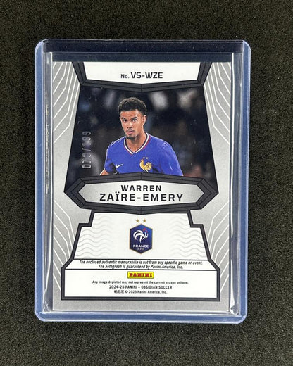 WARREN ZAIRE-EMERY - 2024-25 PANINI OBSIDIAN # /199 PATCH AUTO
