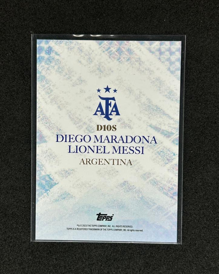DIEGO MARADONA - LIONEL MESSI - 2023 TOPPS D10S