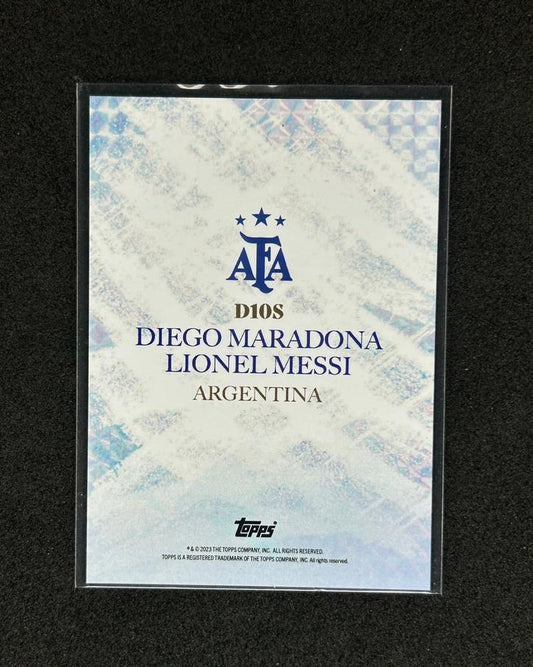 DIEGO MARADONA - LIONEL MESSI - 2023 TOPPS D10S
