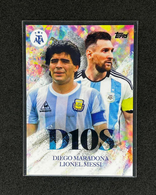 DIEGO MARADONA - LIONEL MESSI - 2023 TOPPS D10S