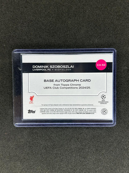 DOMINIK SZOBOZLAI - 2025 TOPPS CHROME #CA-SZ /75