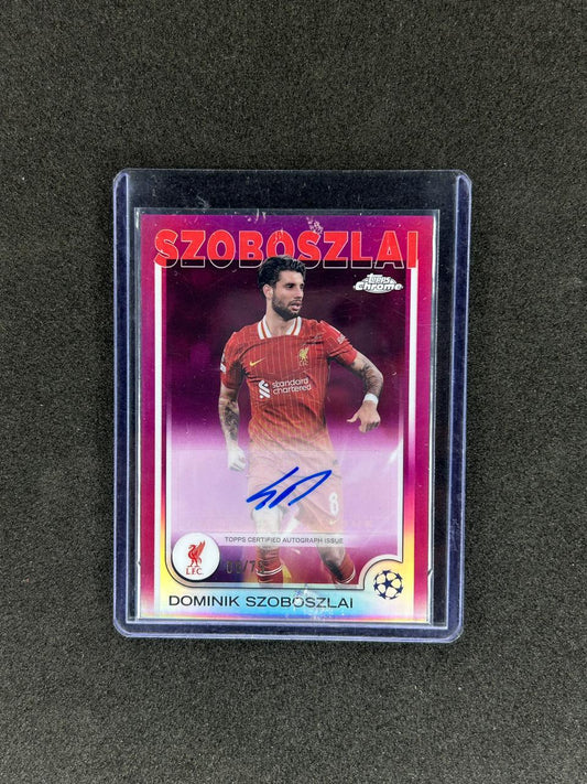 DOMINIK SZOBOZLAI - 2025 TOPPS CHROME #CA-SZ /75