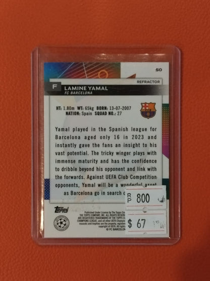 LAMINE YAMAL - 2024 TOPPS FINEST #50