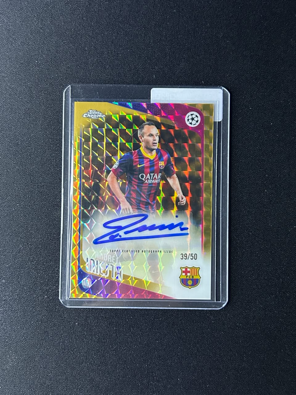 ANDREAS INIESTA - 2025-26 Topps Chrome UCC Autograph #CLA-AI /50