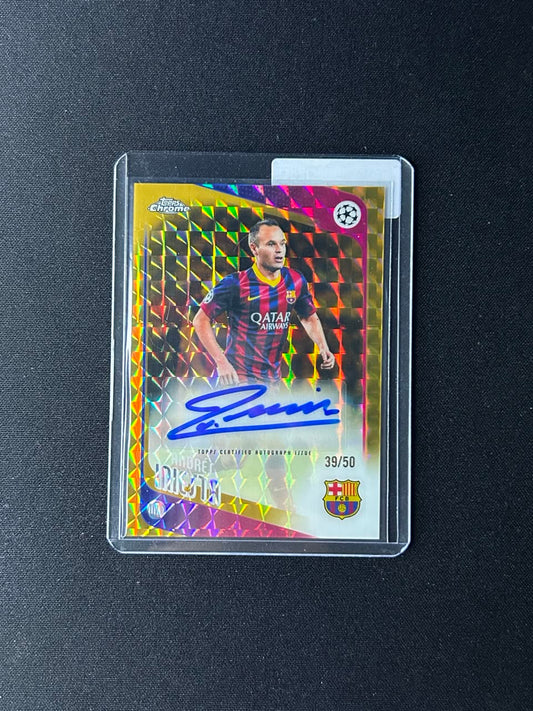 ANDREAS INIESTA - 2025-26 Topps Chrome UCC Autograph #CLA-AI /50