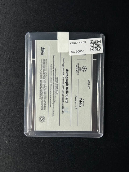 KENAN YILDIZ -2024 Topps Museum UEFA Patch Relic Auto Sapphire #MAR-KY /75