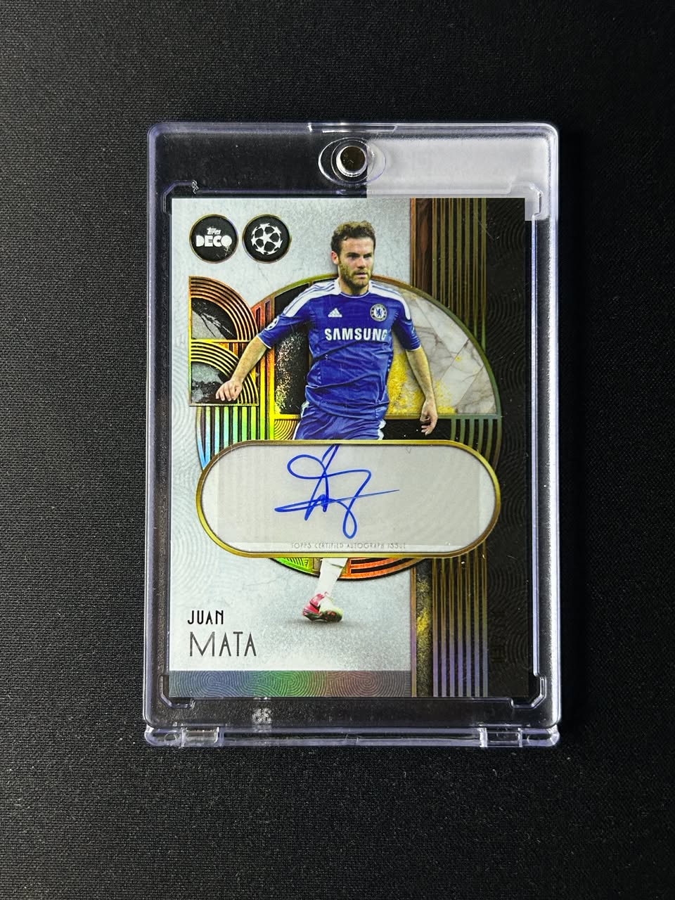 JUAN MATA - 2025/26 Topps Deco UEFA Legends Black Auto Autograph