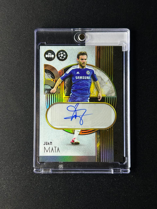 JUAN MATA - 2025/26 Topps Deco UEFA Legends Black Auto Autograph