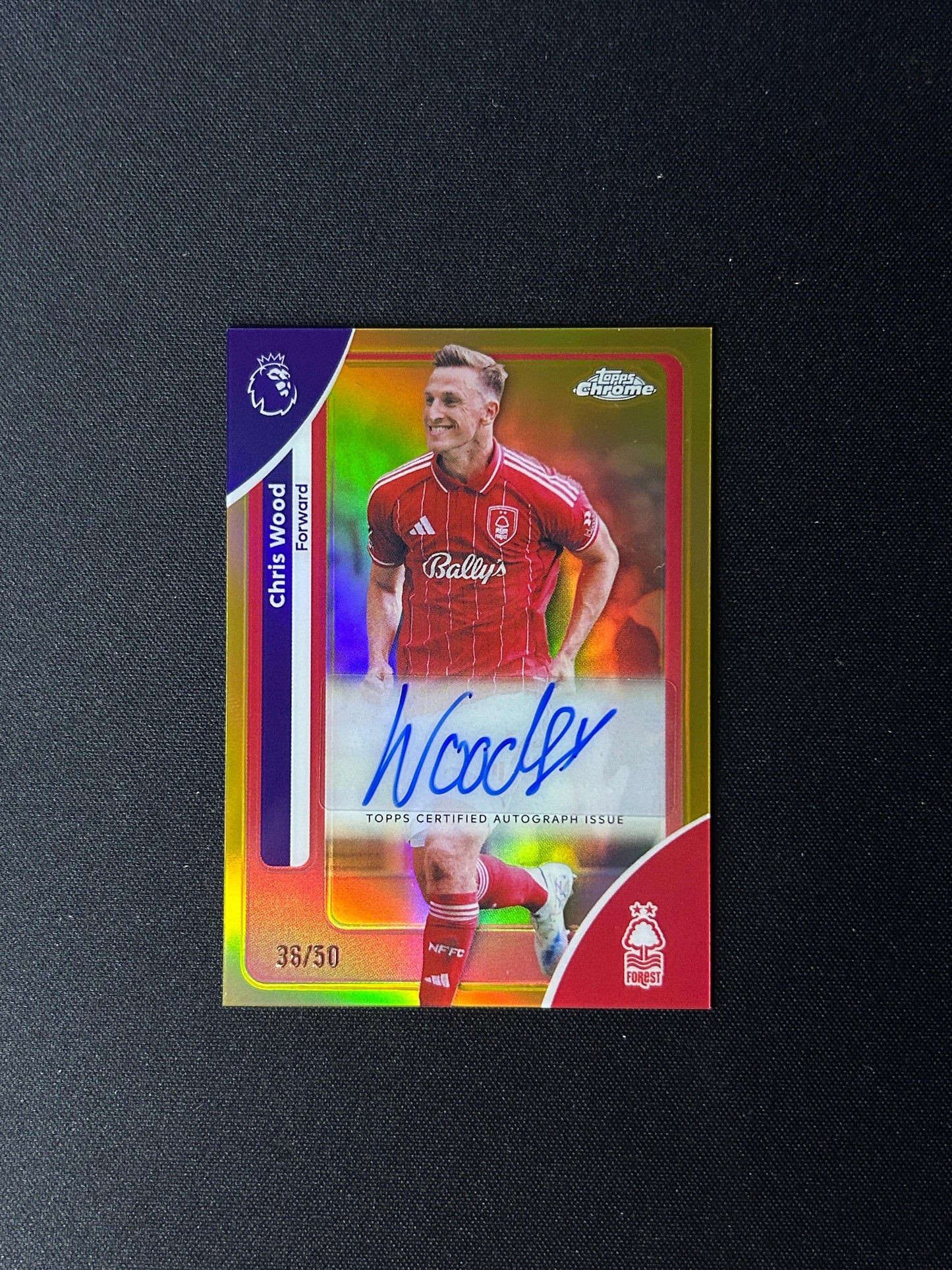 CHRIS WOOD - 2025-26 Topps CHROME GOLD #CA-CW /50 AUTO