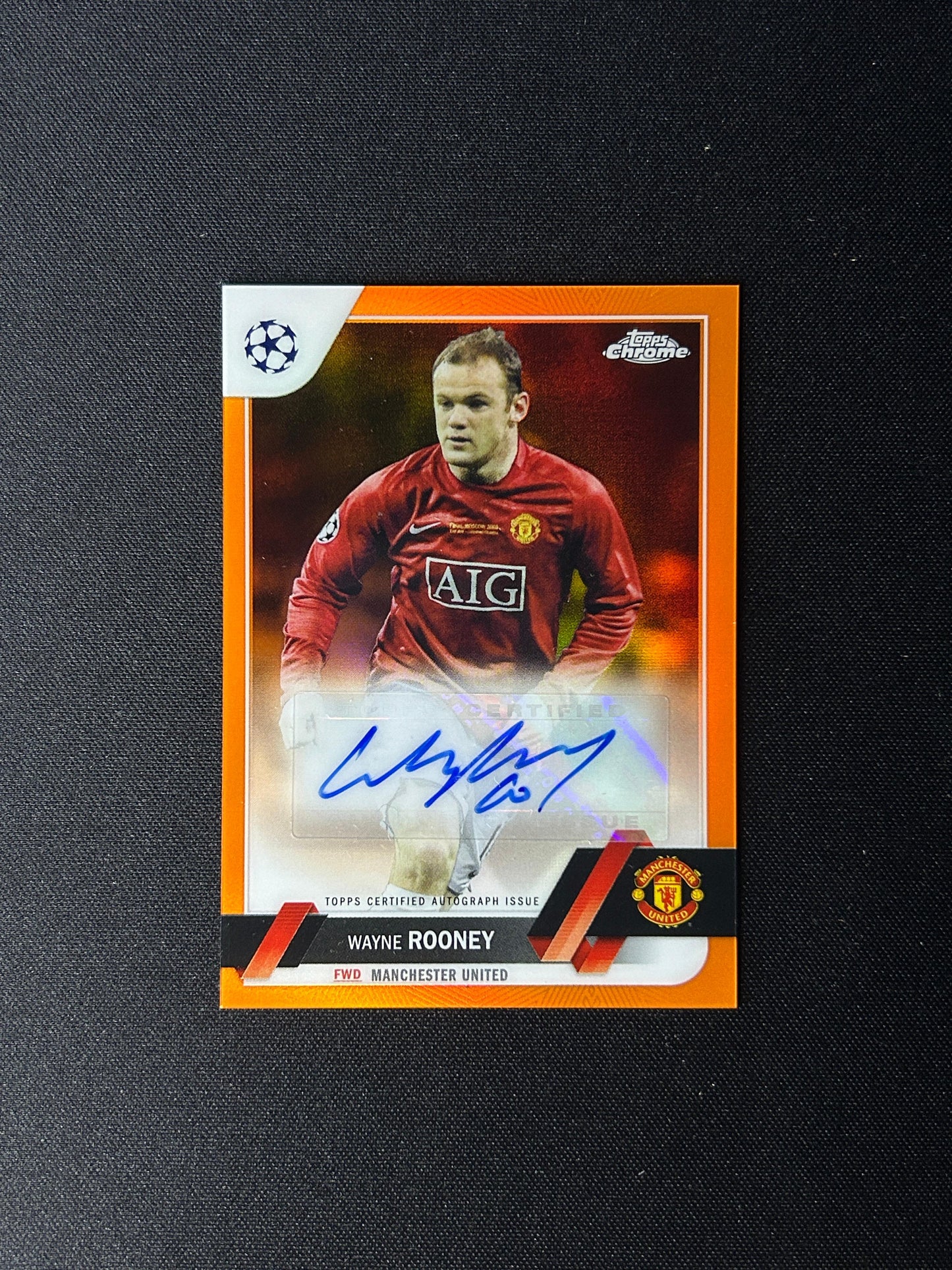 WAYNE ROONEY - 2023-24 TOPPS CHROME AUTO #CA-WR /25