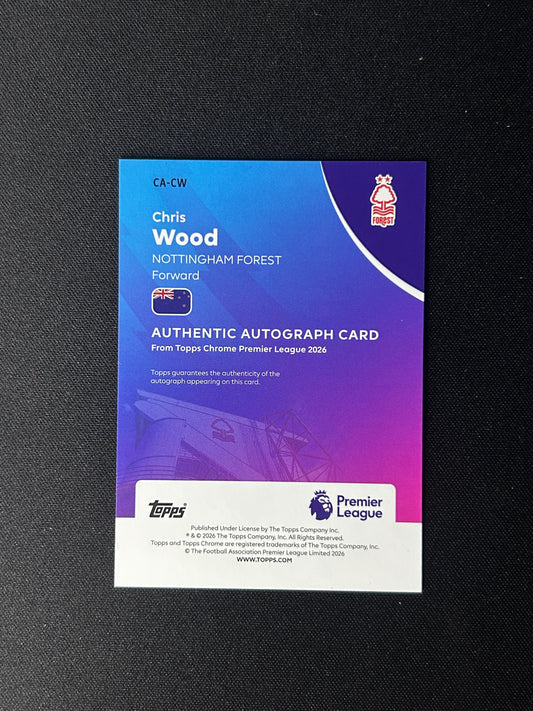 CHRIS WOOD - 2025-26 Topps CHROME GOLD #CA-CW /50 AUTO
