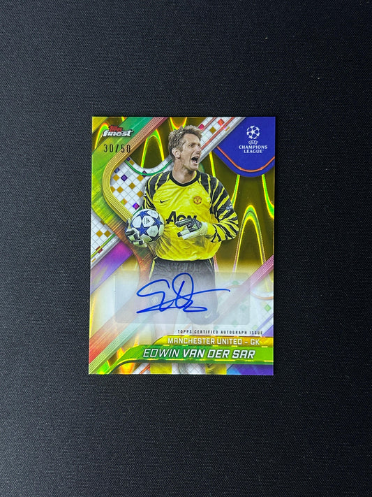 EDWIN VAN DER SAR - 2024-25 TOPPS FINEST AUTO #BR-EV /50