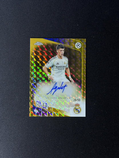 ARDA GULER - 2025-26 TOPPS CHROME AUTO /50 #CA-AA