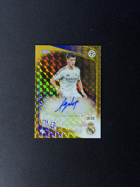 ARDA GULER - 2025-26 TOPPS CHROME AUTO /50 #CA-AA