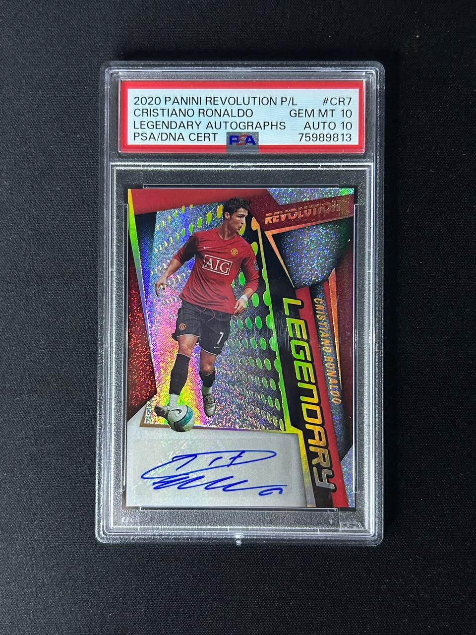 Cristiano Ronaldo - 2020 Panini Revolution Legendary Auto PSA 10