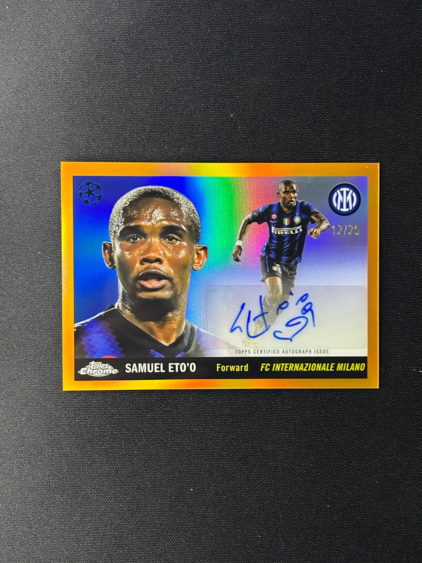 SAMUEL ETO'O - 2025/26 Topps Chrome Auto Refractor /25 #55-ET