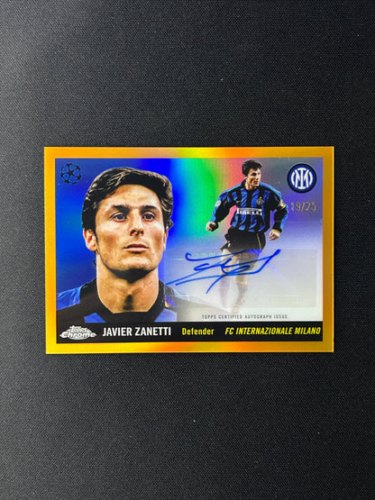 JAVIER ZANETTI - 2025/26 TOPPS CHROME AUTO /25 #55-JZ