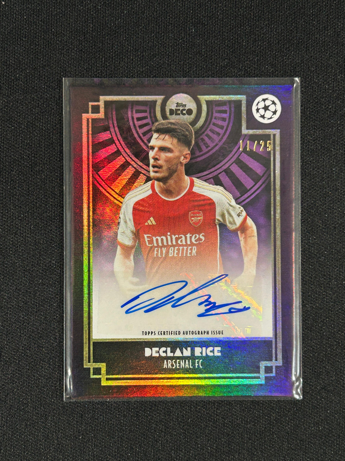DECLAN RICE - 2023 TOPPS DECO UCC ARSENAL AUTOGRAPH AUTO /25