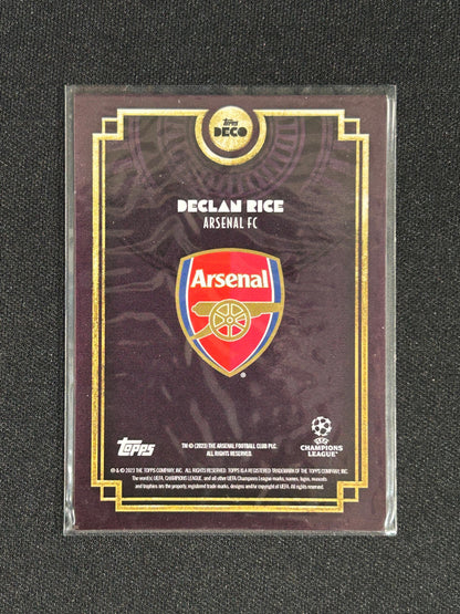 DECLAN RICE - 2023 TOPPS DECO UCC ARSENAL AUTOGRAPH AUTO /25