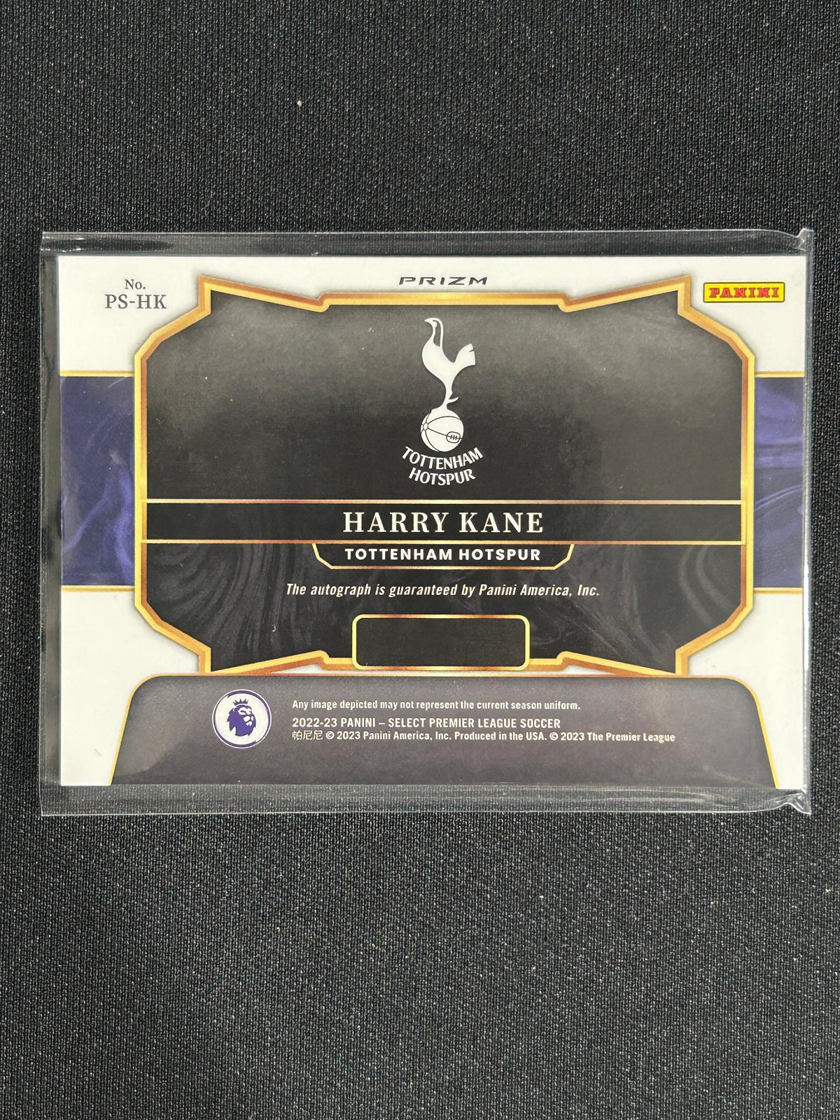Harry Kane  - 2022/23 Panini Select Premier Pitchside Refractor Auto #PS-HK