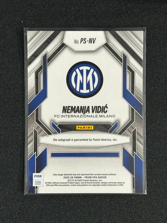 NEMANJA VIDIC - 2025-26 Panini Prizm FIFA Prolific Signatures Auto #PS-NV