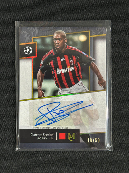 CLARENCE SEEDORF - 2024/25 TOPPS MUSEUM COLLECTION AUTO GOLD /50 #AA-CS