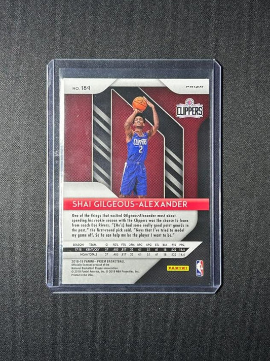 SHAI GILGEOUS-ALEXANDER - 2018-19 PANINI PRIZM (RED)