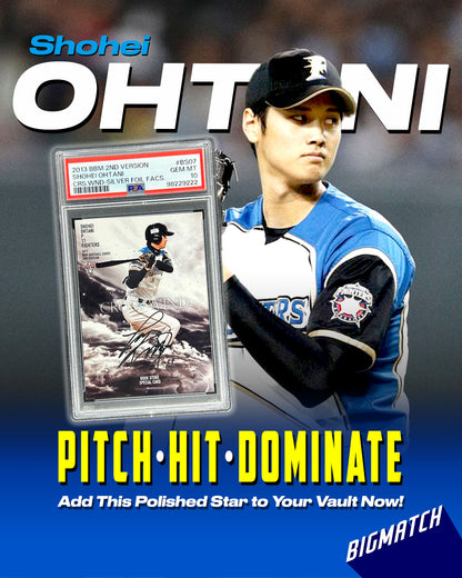 Shohei Ohtani - 2013 BBM 2ND VERSION CROSS WIND