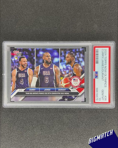 Curry, LeBron & Durant - 2024 TOPPS NOW OLYMPIC GAMES