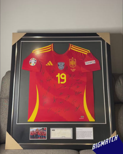 Spain National Team Signed Jersey – A Historic Tribute to La Roja's Greatness