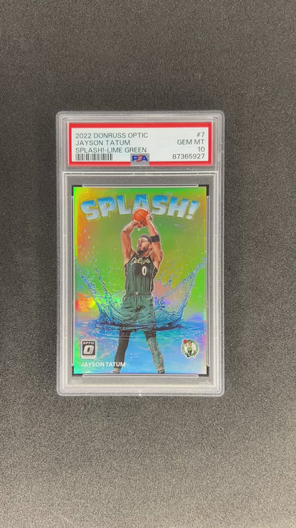 JAYSON TATUM - 2022-23 PANINI SPLASH!-LIME GREEN
