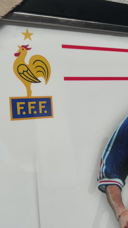ZINEDINE ZIDANE BACK SIGNED FRANCE 1998 HOME SHIRT