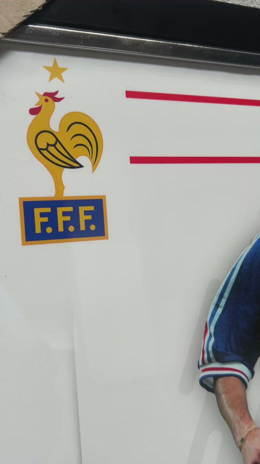 ZINEDINE ZIDANE BACK SIGNED FRANCE 1998 HOME SHIRT