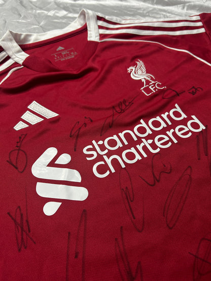 Liverpool Hand Signed Team Jersey Adidas 2025/2026