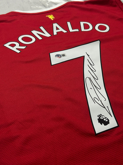 Cristiano Ronaldo Signed Jersey With Beckett COA