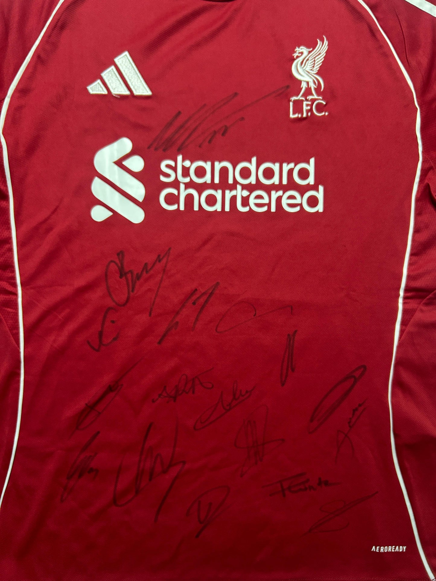 Liverpool Hand Signed Team jersey