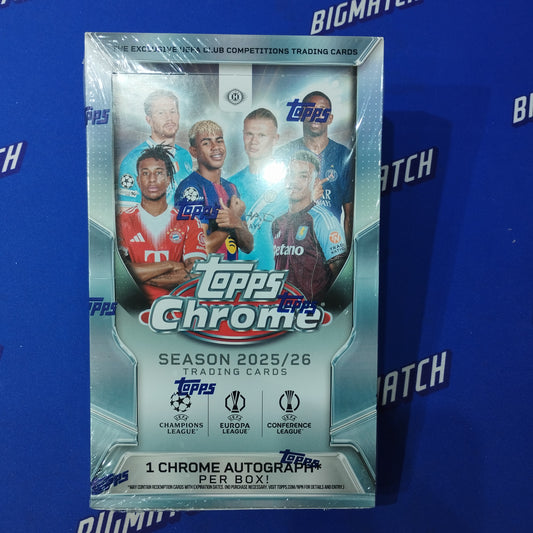 2025/26 Topps Chrome UEFA Club Competitions Hobby Box