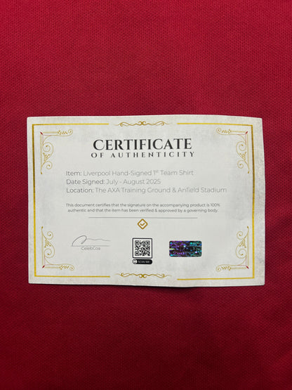 Liverpool Hand Signed Team jersey