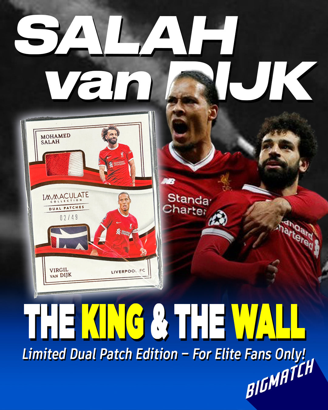 Van Dijk & Mohamed Salah - 2023-24 PANINI IMMACULATE COLLECTION SOCCER - PATCH