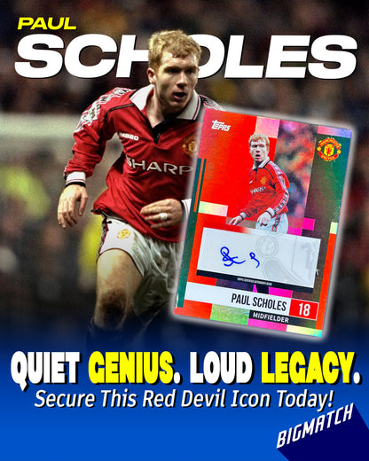 Paul Scholes - 2025 TOPPS FC OFFICIAL CLUB PRODUCT SIGNATURE