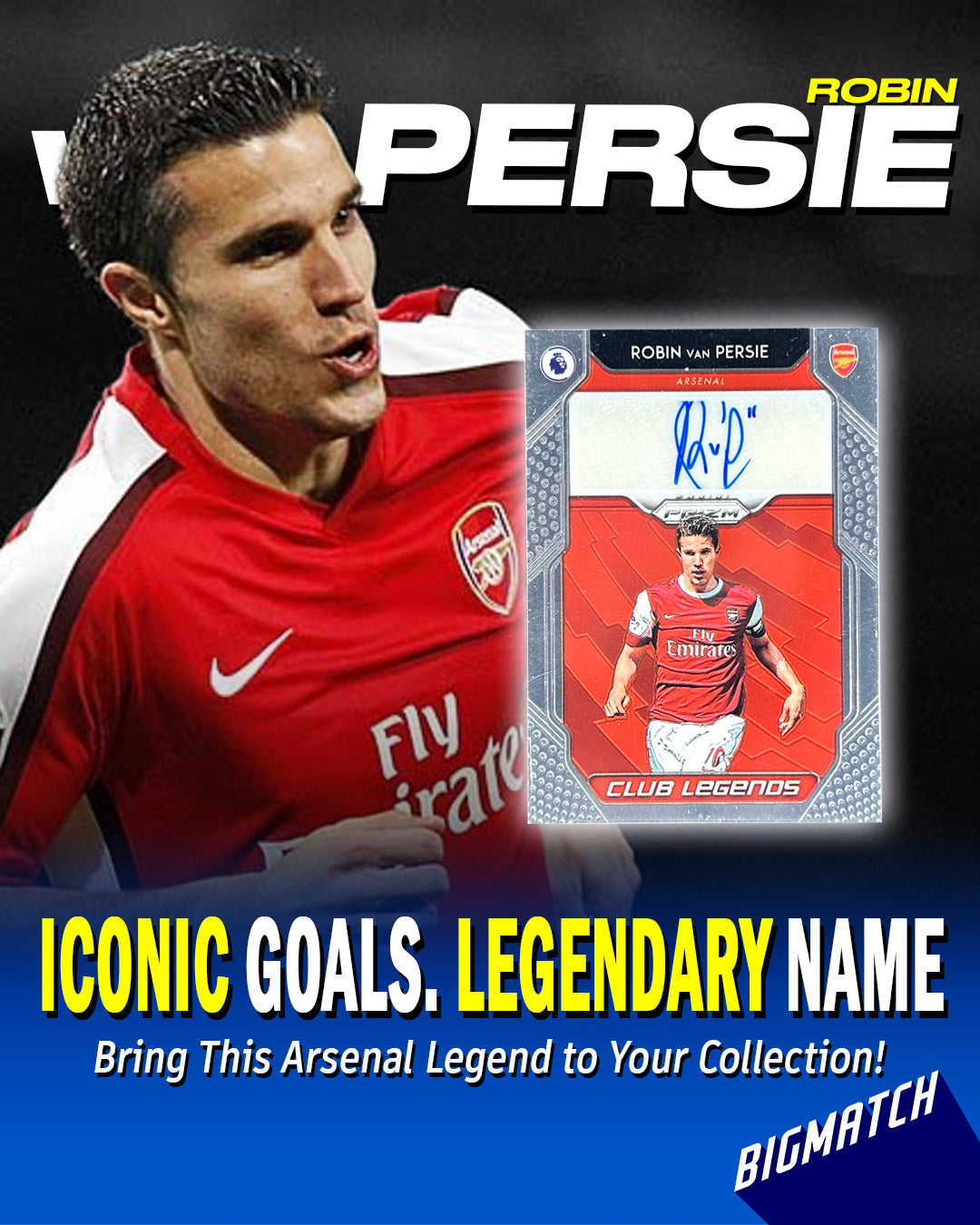 Robin van Persie - 2019-20 PANINI PRIZM PREMIER LEAGUE SOCCER SIGNATURE