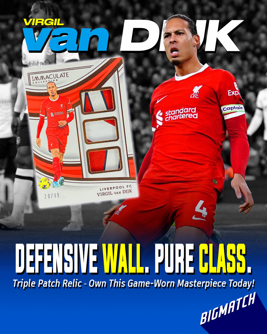 Virgil van Dijk - 2023-24 PANINI IMMACULATE COLLECTION SOCCER - PATCH