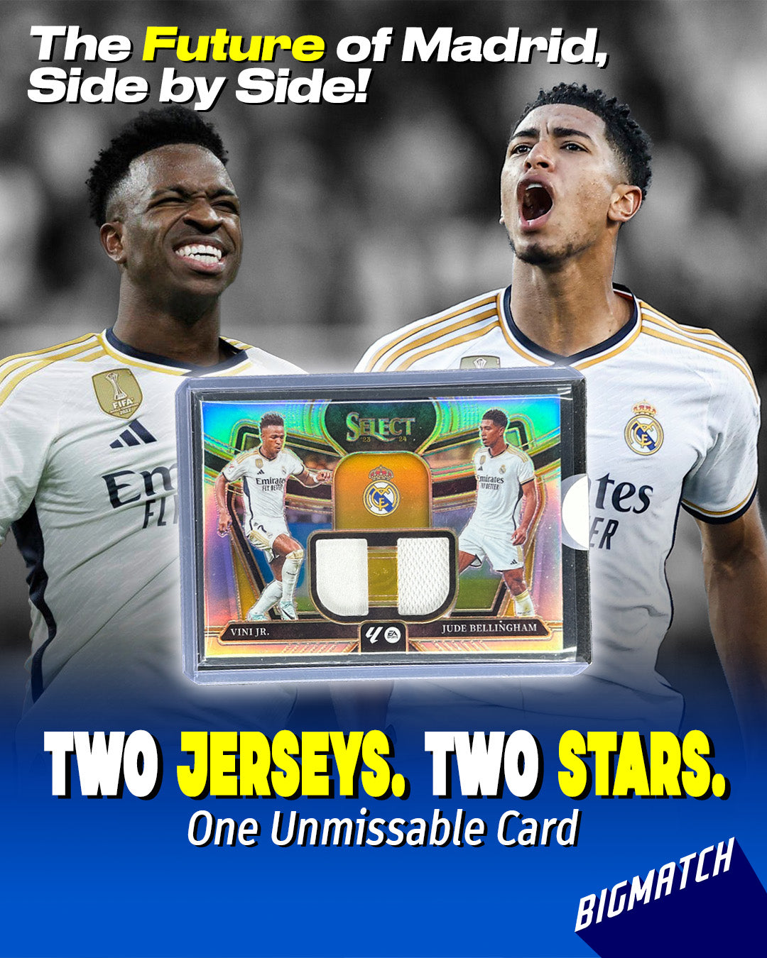 Vini Jr. & Jude Bellingham - 2023-24 PANINI SELECT LA LIGA SOCCER - PATCH