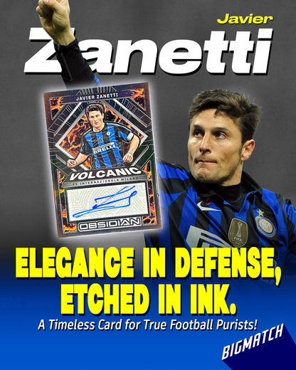 Javier Zanetti - 2022-23 PANINI OBSIDIAN SOCCER SIGNATURE